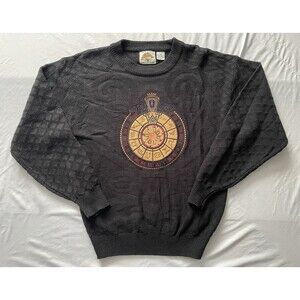Vintage Zodiac Astrology Sweater Mens Medium Big Embroidery 90’s Pullover